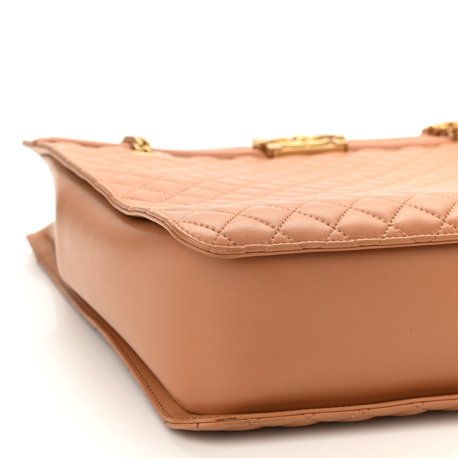 Chanel Calfskin Quilted Large Boy Tote Camel 9 of 10