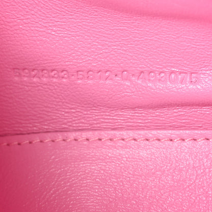 Balenciaga Washed Denim BB Monogram Hourglass Top Handle Bag XS Pink 6 of 11
