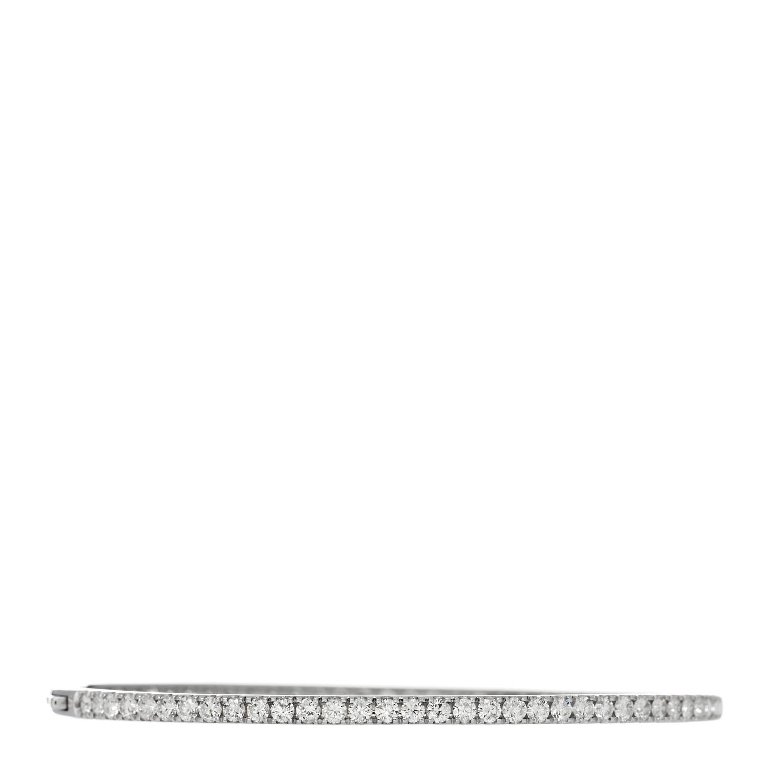Parker & West by FASHIONPHILE 18K White Gold Diamond 3.00ct Bangle Bracelet 3 of 7