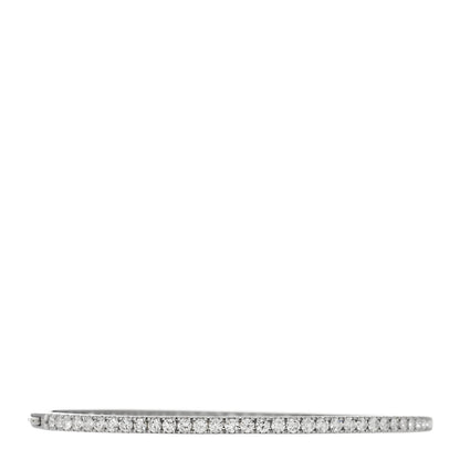 Parker & West by FASHIONPHILE 18K White Gold Diamond 3.00ct Bangle Bracelet 3 of 7