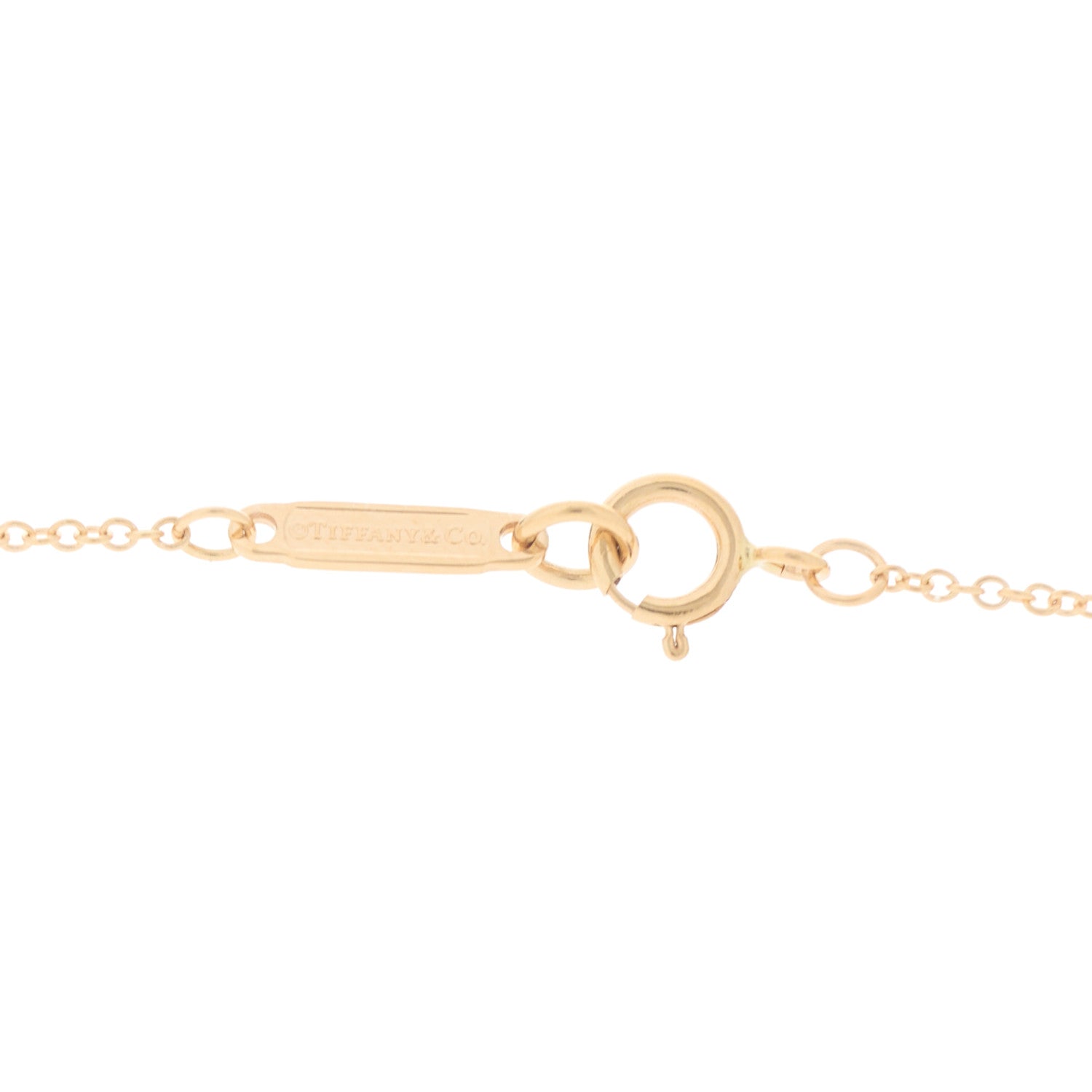 Tiffany 18K Rose Gold Twist Bow Pendant Necklace 4 of 6