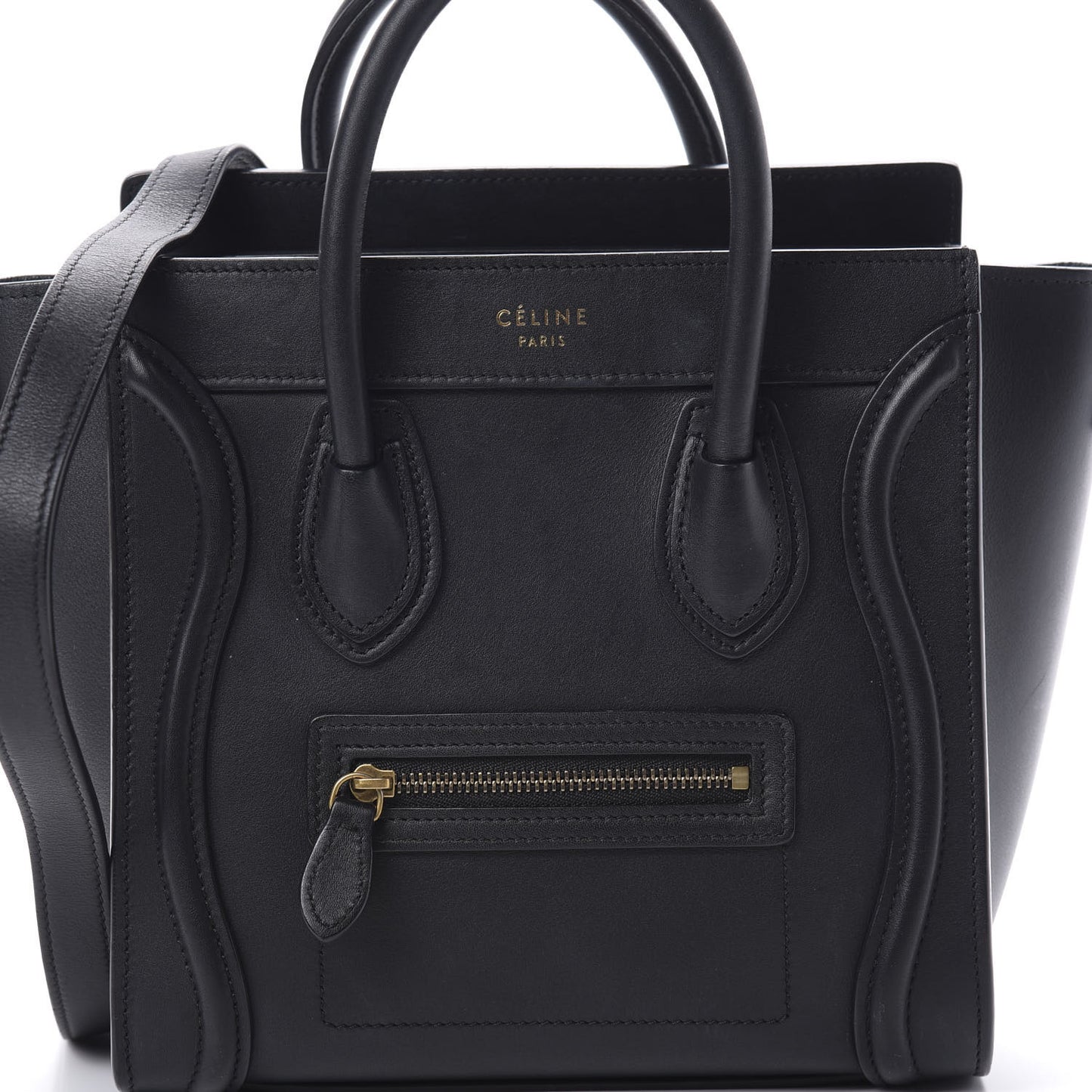 Smooth Calfskin Nano Luggage Black