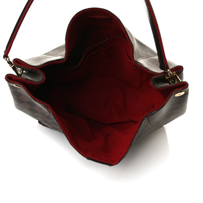 Louis Vuitton Damier Ebene Caissa Hobo Cherry 5 of 17
