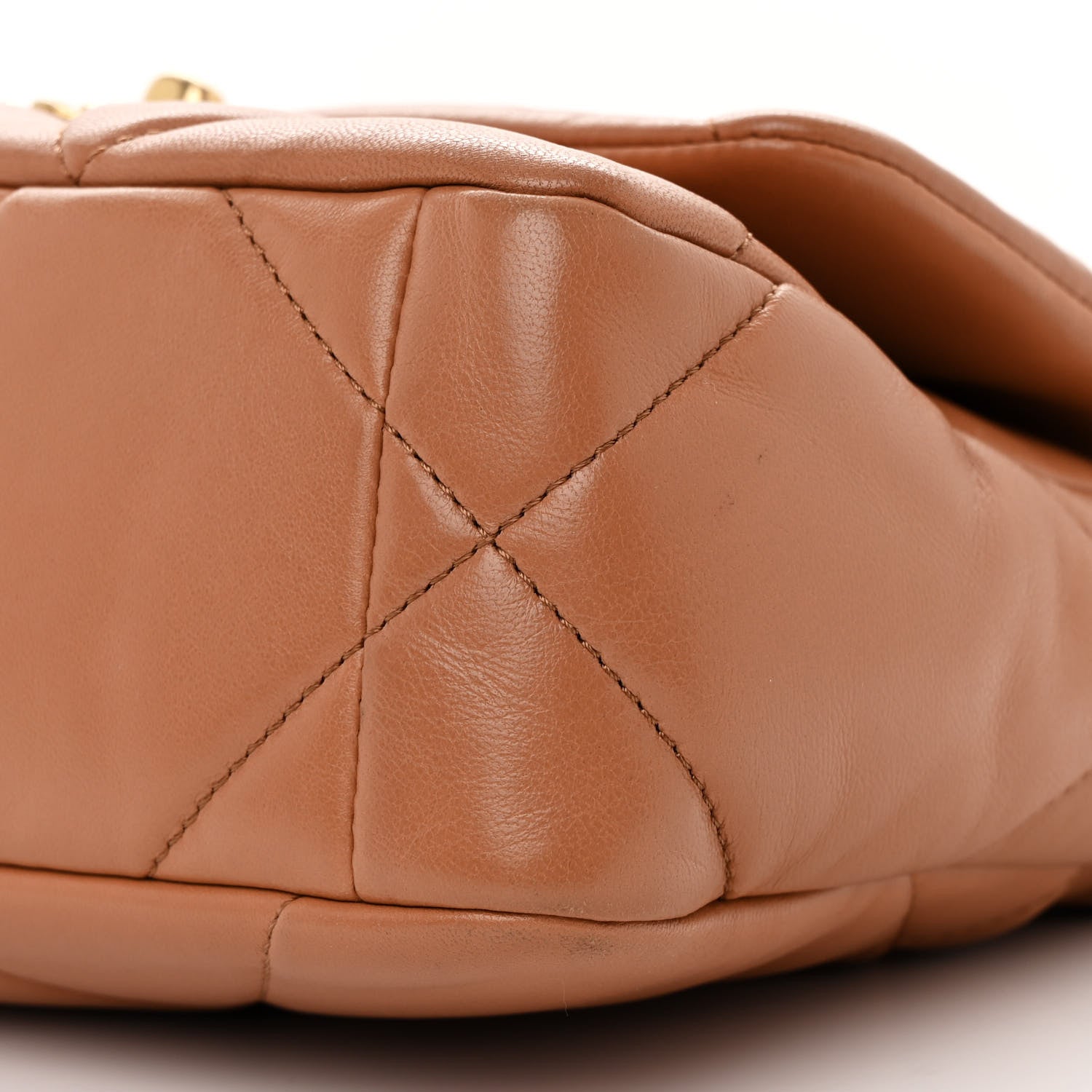 Chanel Lambskin Quilted Medium Chanel 19 Flap Brown 10 of 11