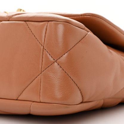 Chanel Lambskin Quilted Medium Chanel 19 Flap Brown 10 of 11