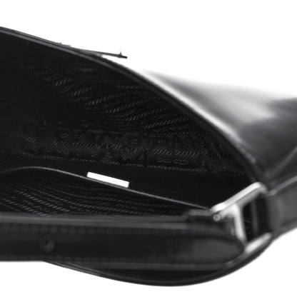Prada Spazzolato Cleo Adjustable Strap Shoulder Bag Black 6 of 9
