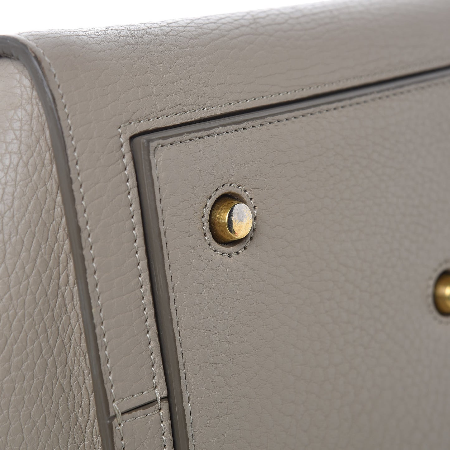 Crisped Calfskin Small Tie Knot Tote Light Taupe