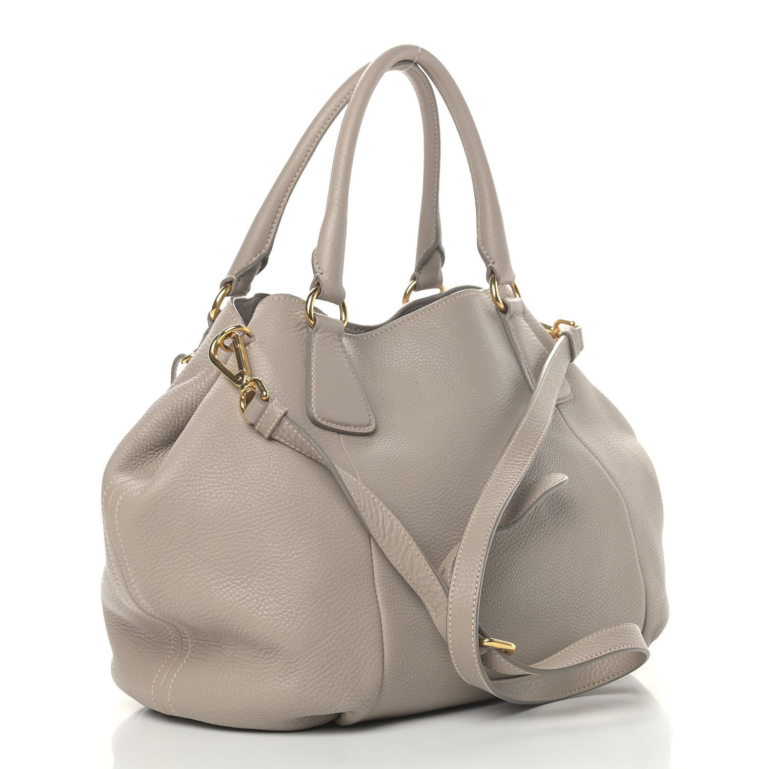 Prada Vitello Daino Tote Argilla 2 of 5