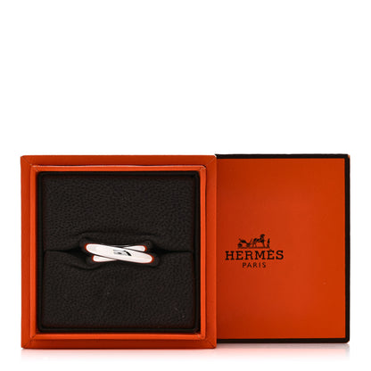 Hermes Sterling Silver MM Vertige Ring 52 6 5 of 5