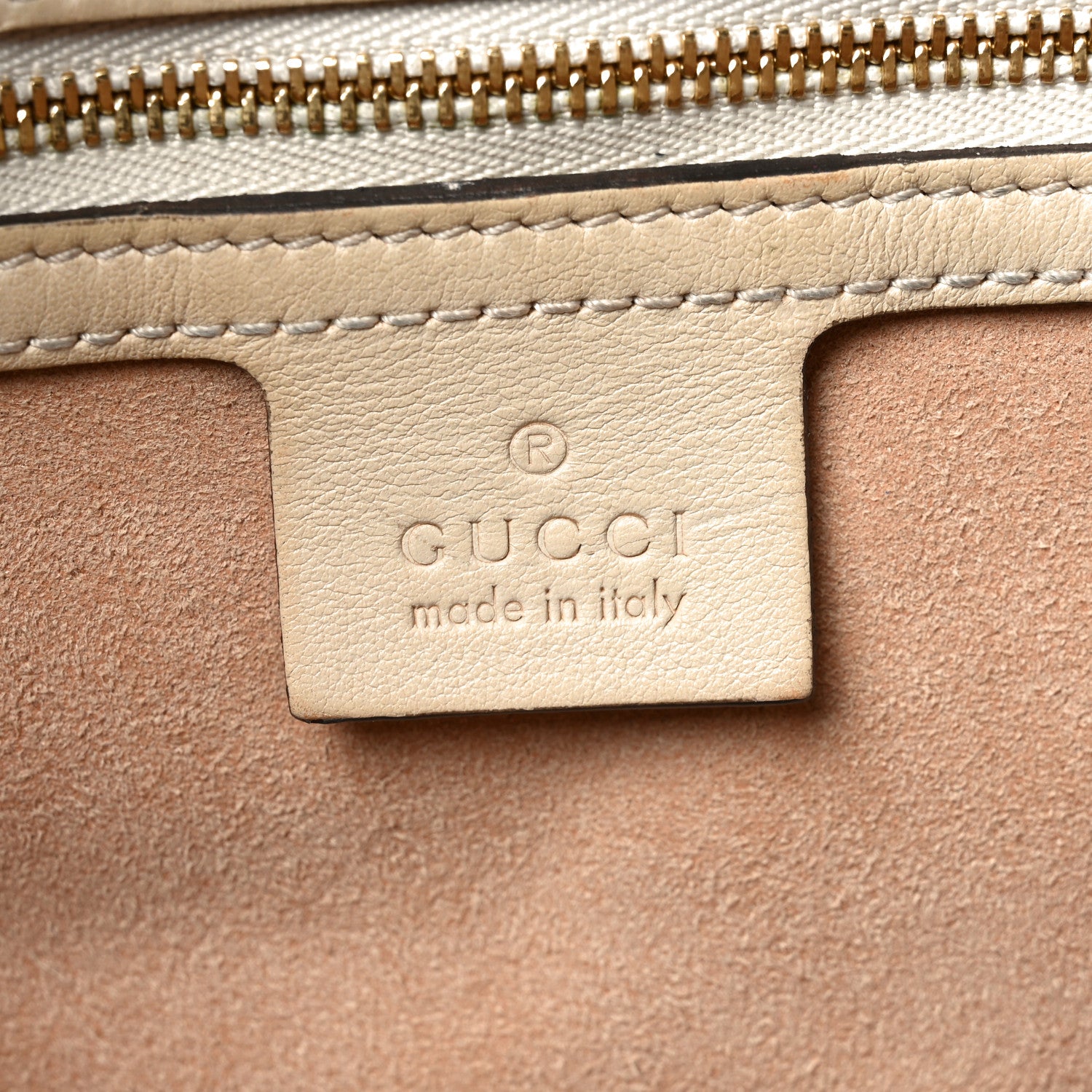 Gucci GG Supreme Monogram Medium Padlock Tote White 6 of 12