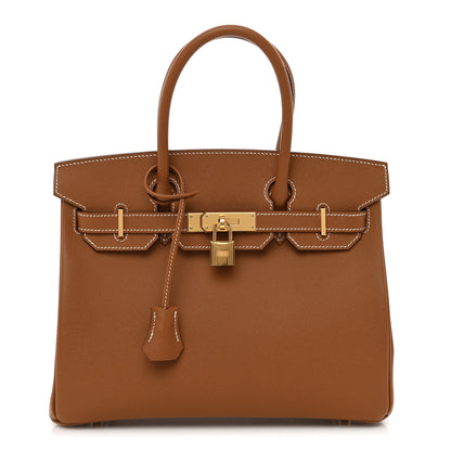 Hermes Epsom BIRKIN 30 Gold 1 of 11
