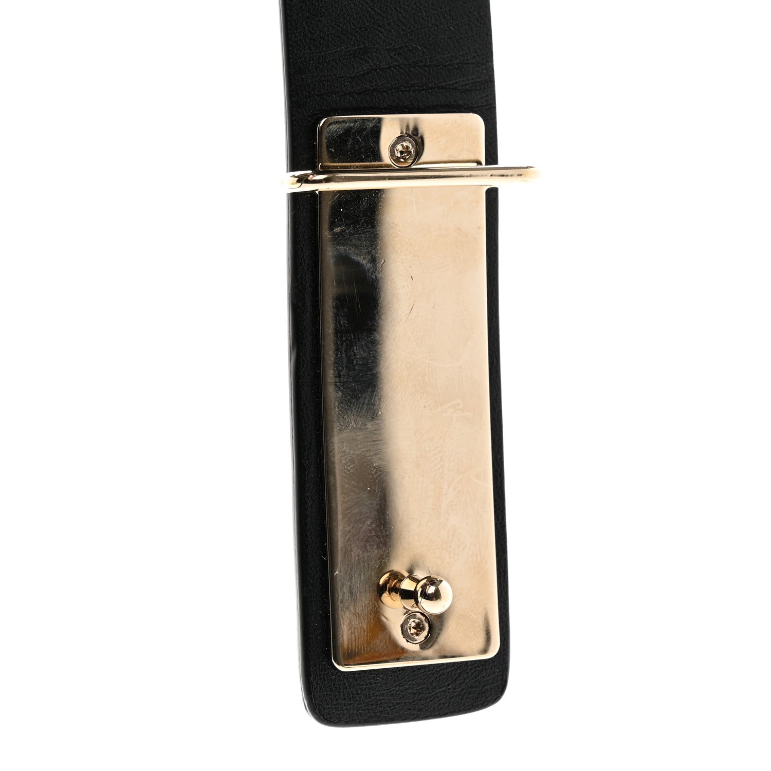 Chanel Calfskin Logo Belt 75 30 Black 5 of 6