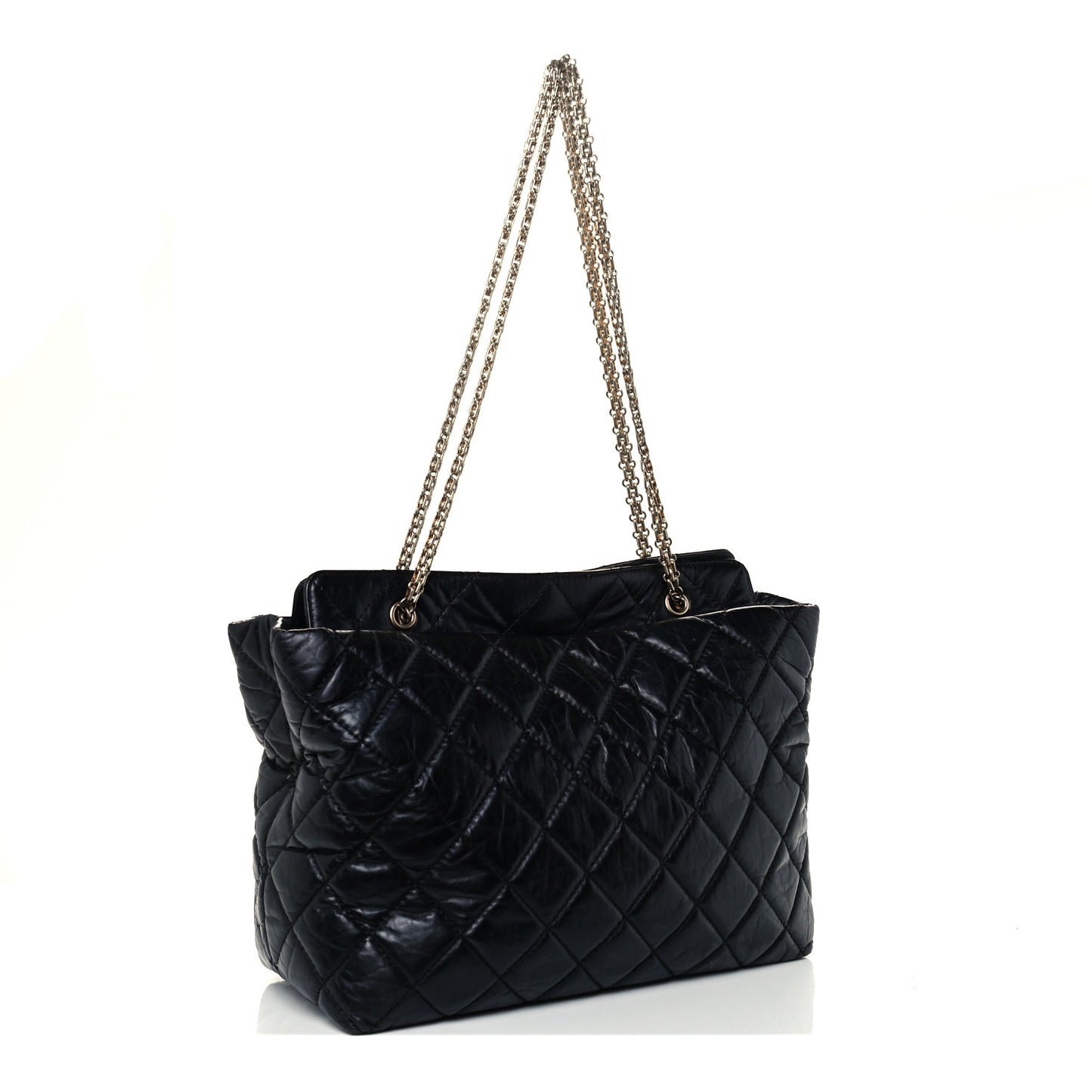 Aged Calfskin Reissue 2.55 Tote Black