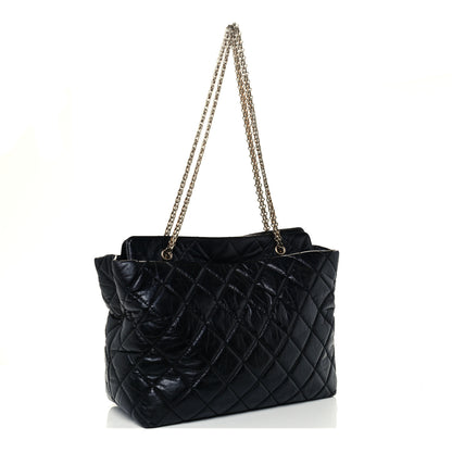 Chanel Aged Calfskin Reissue 2.55 Tote Black 2 of 9