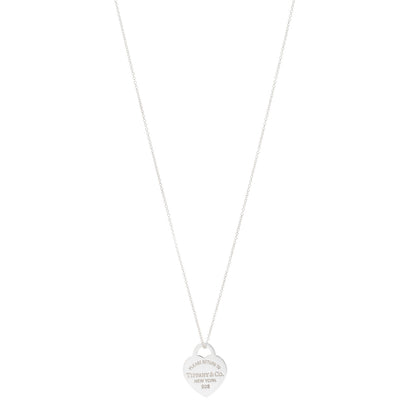 Tiffany Sterling Silver Small Return to Tiffany Heart Pendant Necklace 1 of 6