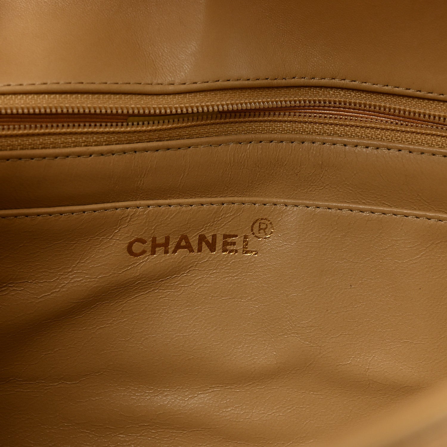 Chanel Lambskin Quilted Medium Single Flap Beige 6 of 11