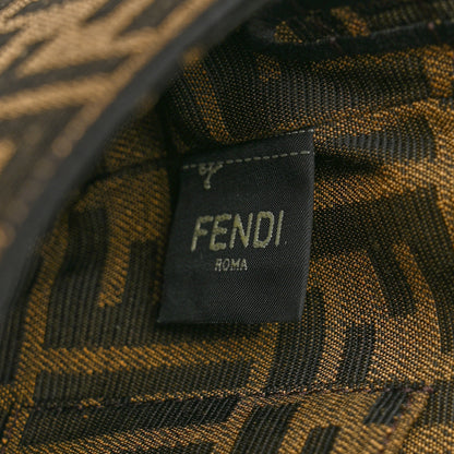 Fendi Fabric Jacquard FF 1974 Mini Baguette Tobacco Moro Black 7 of 11