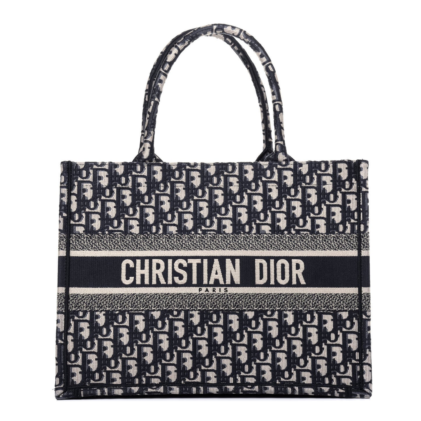 Oblique Medium Book Tote Blue Multicolor