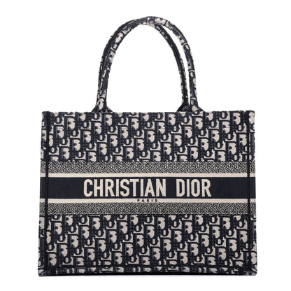 Christian Dior Oblique Medium Book Tote Blue Multicolor 1 of 12