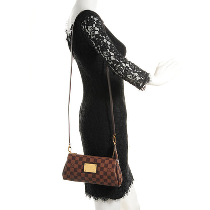 Louis Vuitton Damier Ebene Eva Clutch 2 of 8