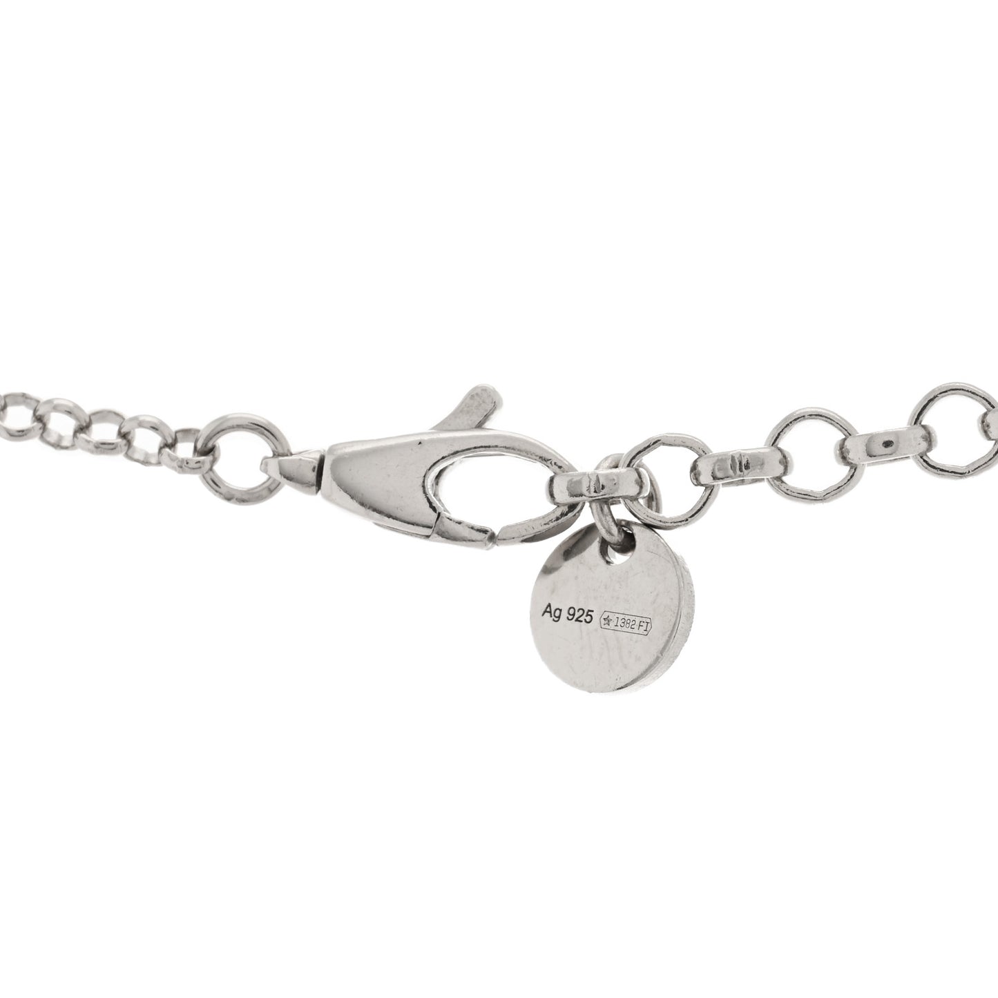 Sterling Silver Interlocking G Pendant Necklace