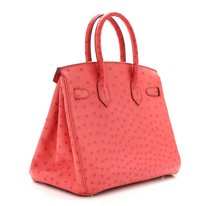 Hermes Ostrich Birkin 30 Rouge Vif 2 of 11