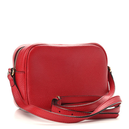 Gucci Pebbled Calfskin Small Soho Disco Bag Tabasco Red 3 of 14