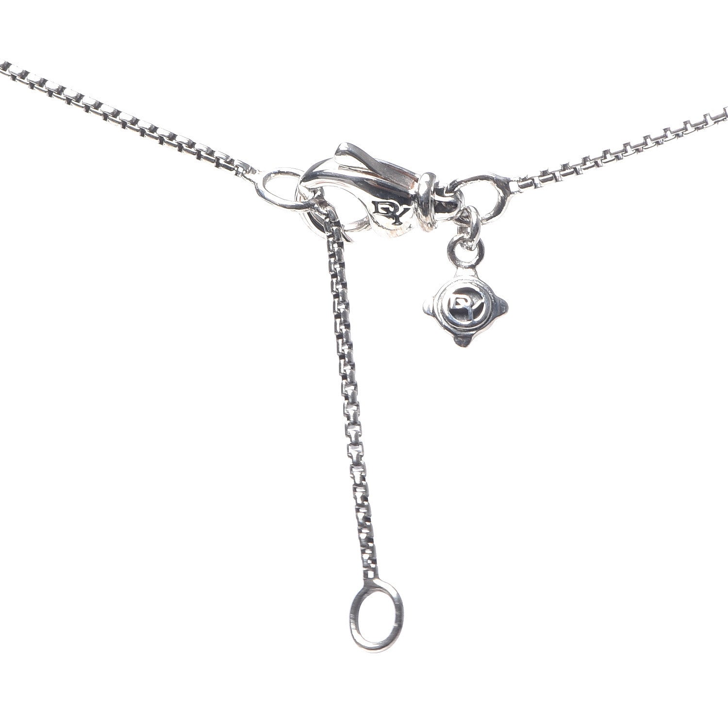 David Yurman Sterling Silver Pink Sapphire Petite Pave Heart Pendant Necklace 5 of 6
