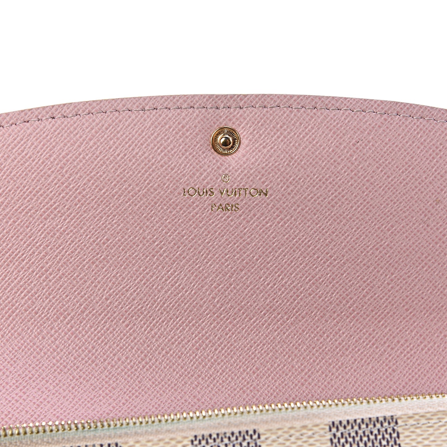 Damier Azur Emilie Wallet Rose Ballerine