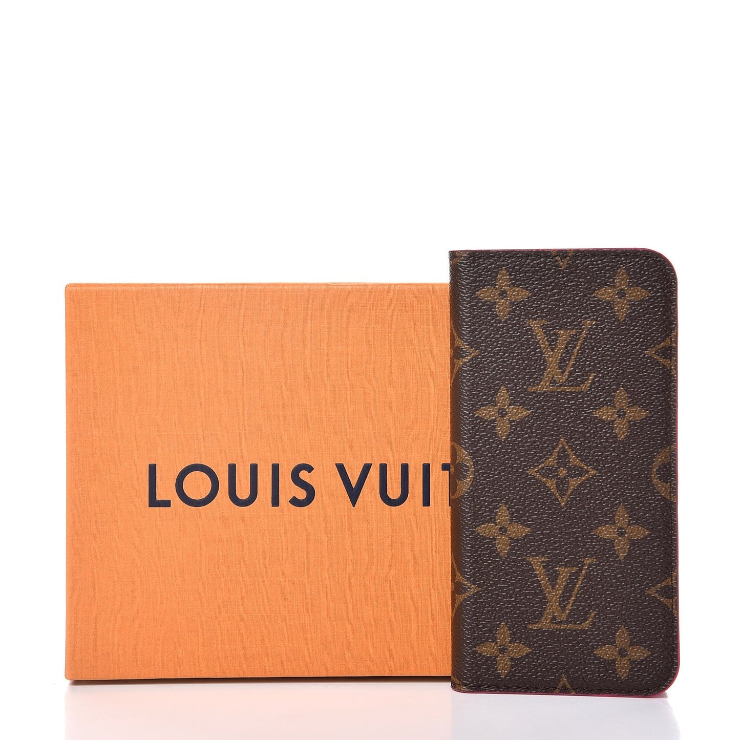 Monogram iPhone X Folio Case Rose Pop