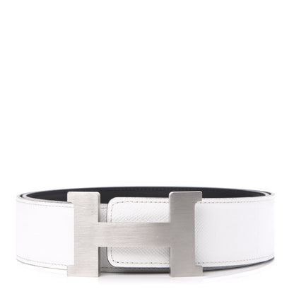 Hermes Chamonix Epsom 42mm Constance Belt 90 Black White 1 of 7