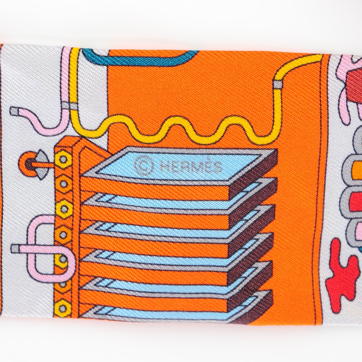 Silk La Maizeon De Carres Twilly Orange Capucine Rose