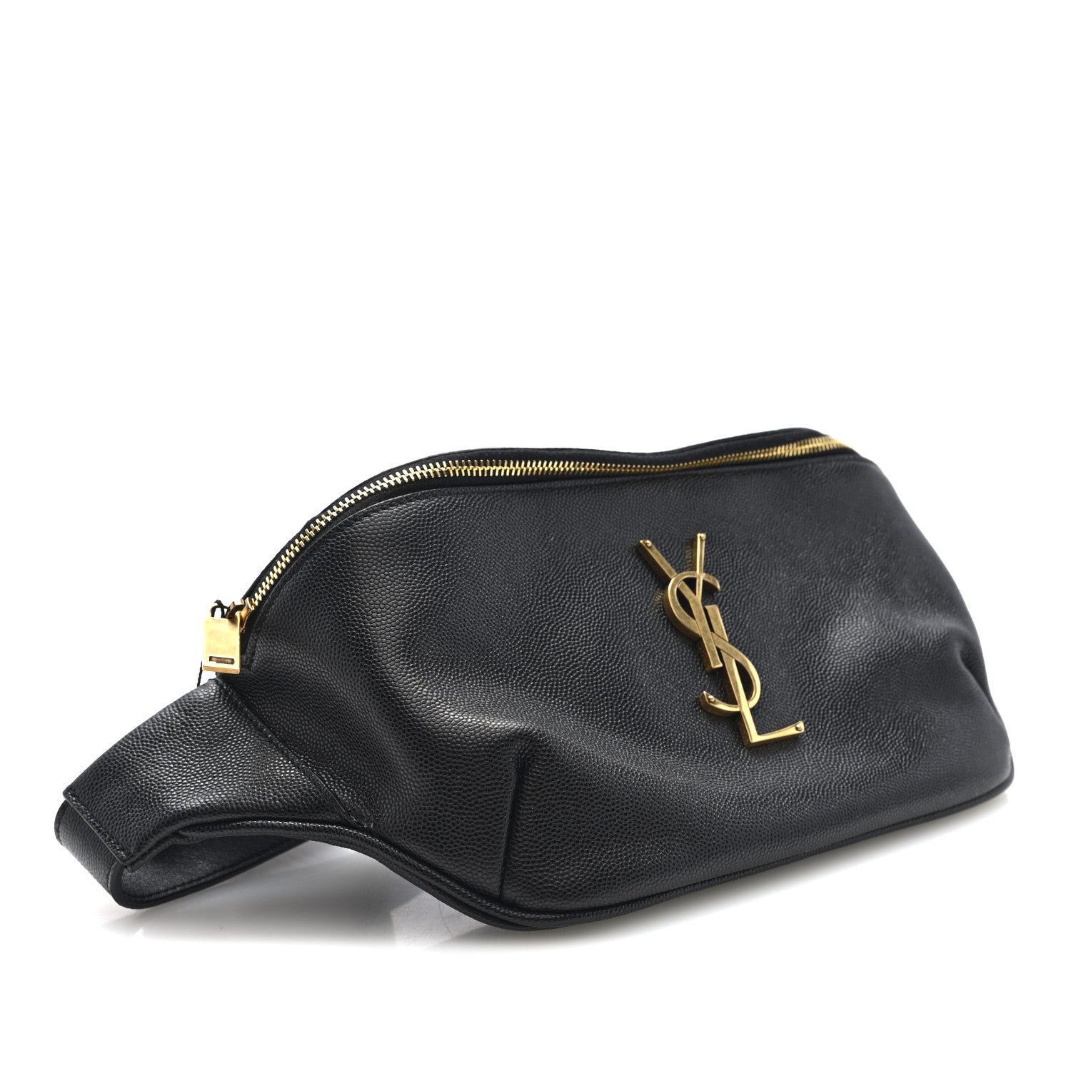 Saint Laurent Grain De Poudre Monogram Belt Bag Black 4 of 9