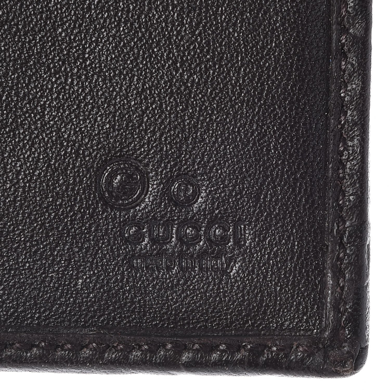 Gucci Guccissima Continental Wallet Dark Brown 7 of 9