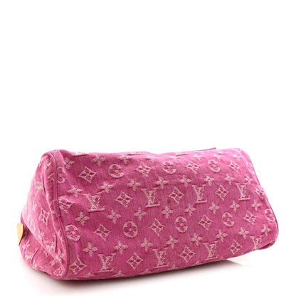 Louis Vuitton Monogram Denim Neo Speedy Fuchsia 4 of 9