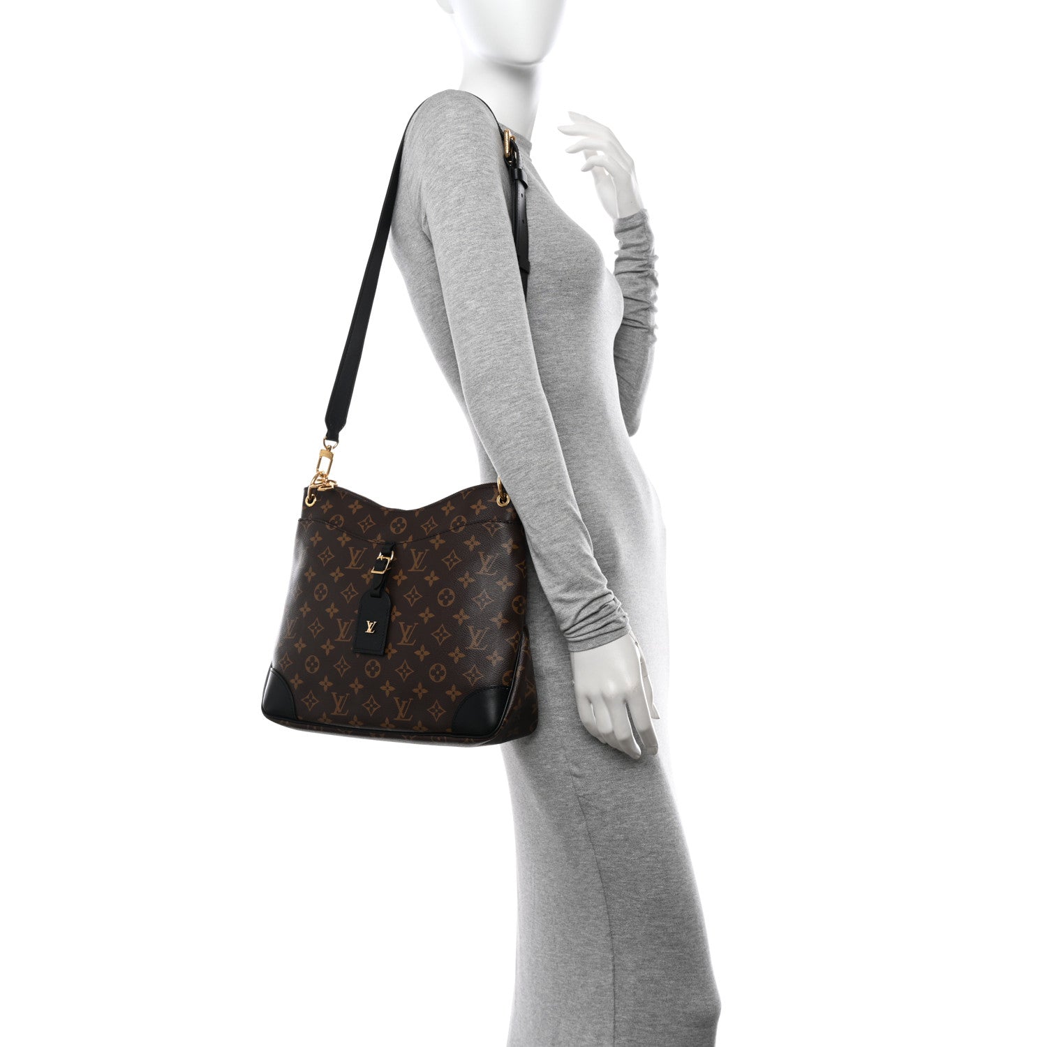 Louis Vuitton Monogram Odeon MM Black 2 of 9