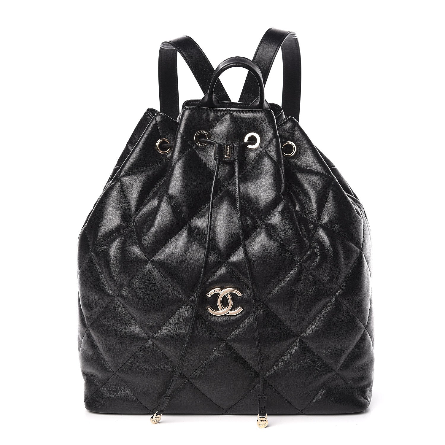 Chanel Lambskin Quilted Backpack Black 1 of 11