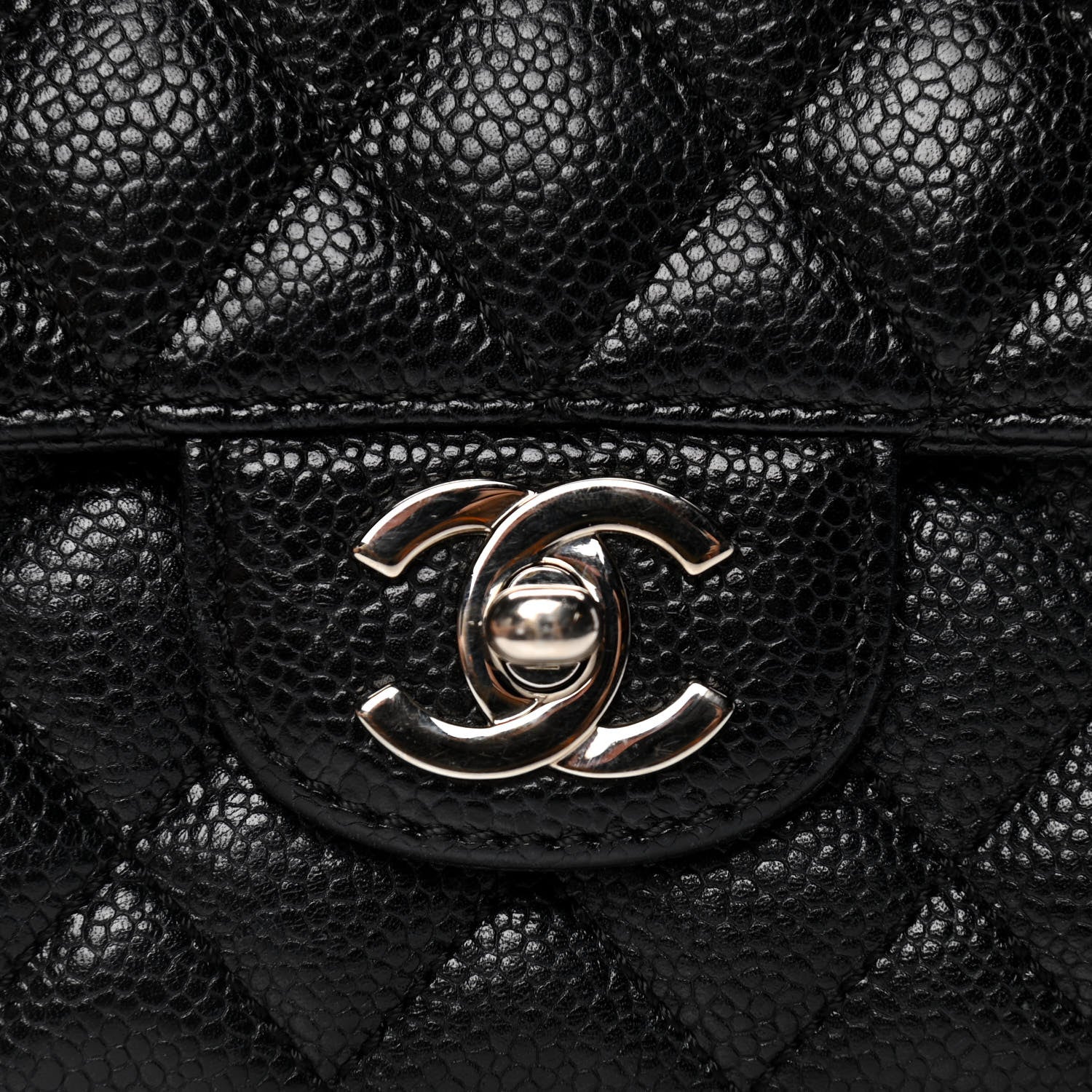 Chanel Caviar Quilted East West Flap Black 6 of 6