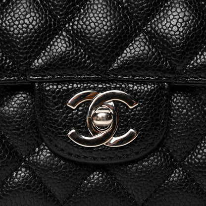 Chanel Caviar Quilted East West Flap Black 6 of 6