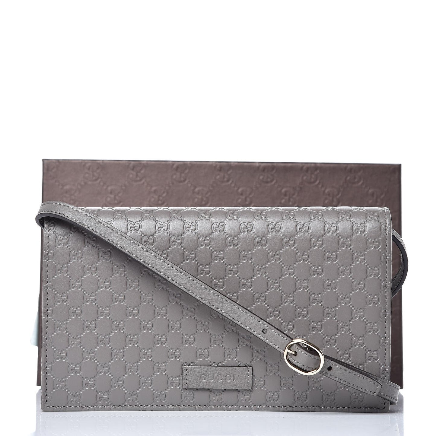 Soft Microguccissima Crossbody Wallet Loess