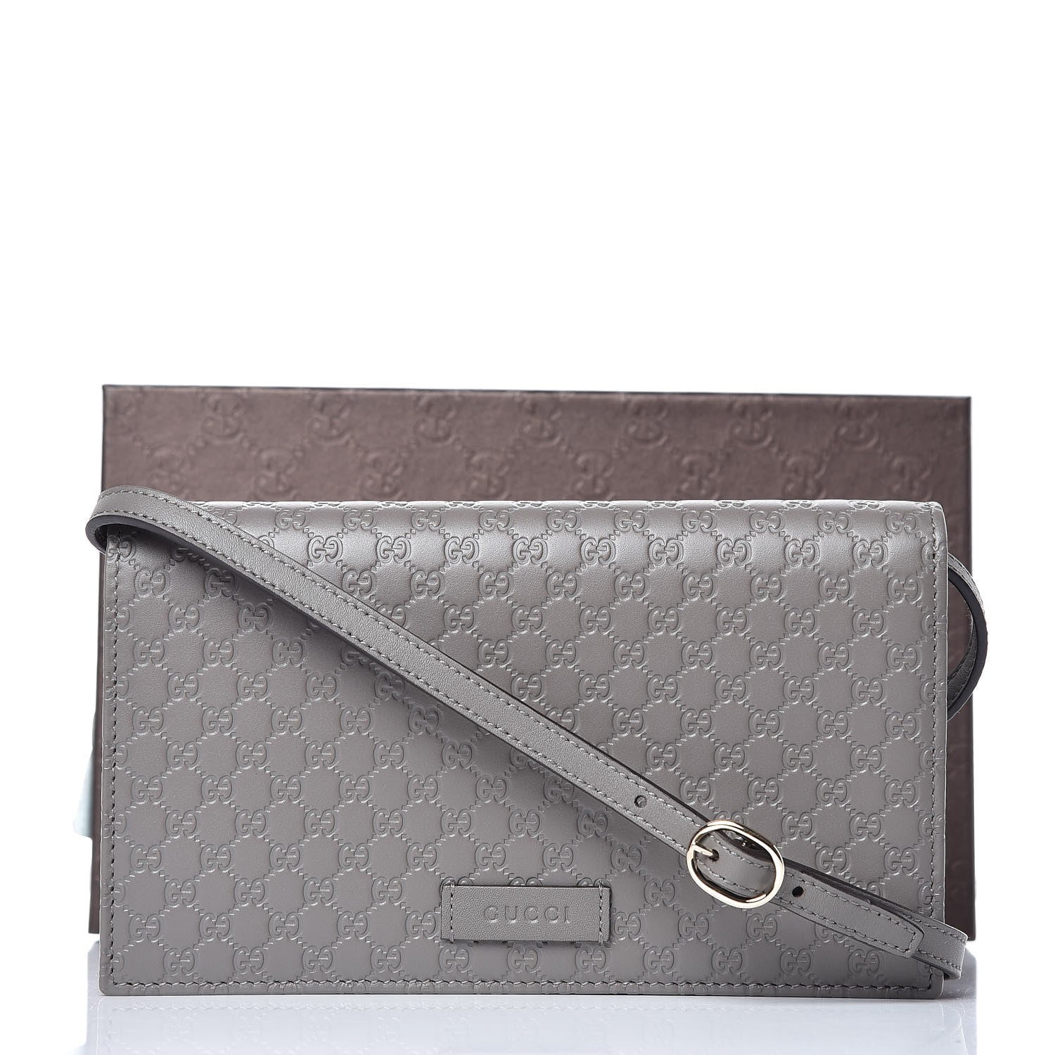 Gucci Soft Microguccissima Crossbody Wallet Loess 8 of 8