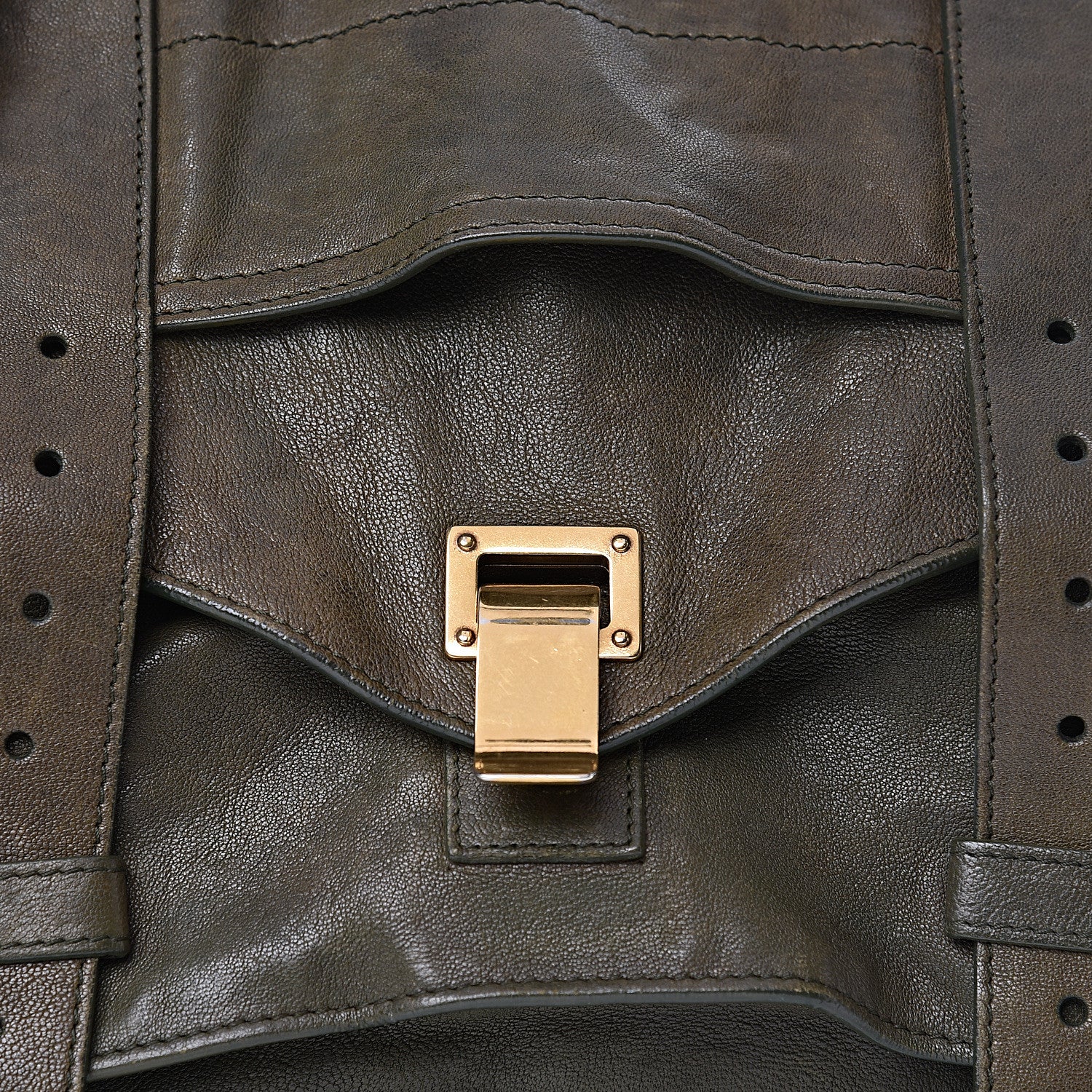 Proenza Schouler Lambskin Large PS1 Satchel Military 6 of 12