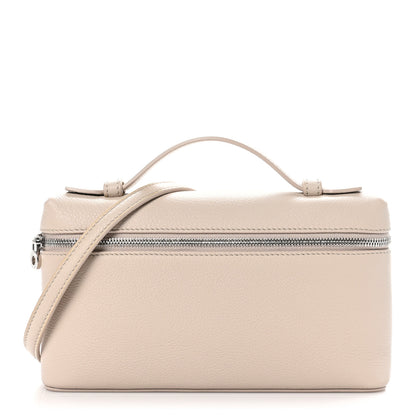 Loro Piana Grained Calfskin L19 Extra Pocket Pouch Light Travertine 1 of 10