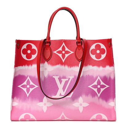 Louis Vuitton Monogram Escale Onthego GM Rouge 1 of 9