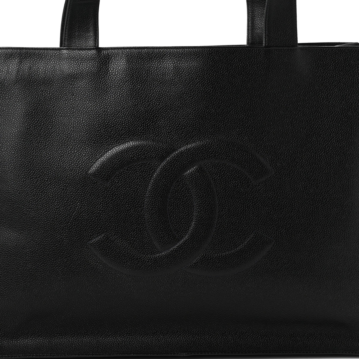 Chanel Caviar CC Tote Black 8 of 10