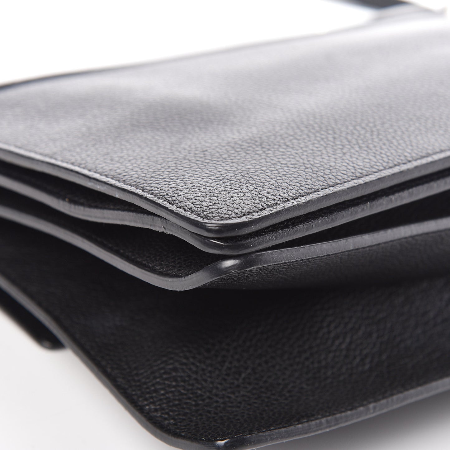 Calfskin Medium Faye Shoulder Bag Black