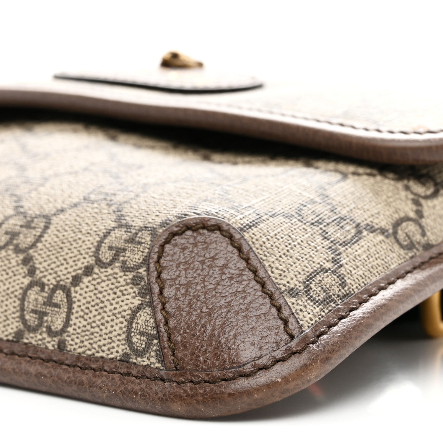 Gucci GG Supreme Monogram Neo Vintage Web Belt Bag Brown 10 of 10