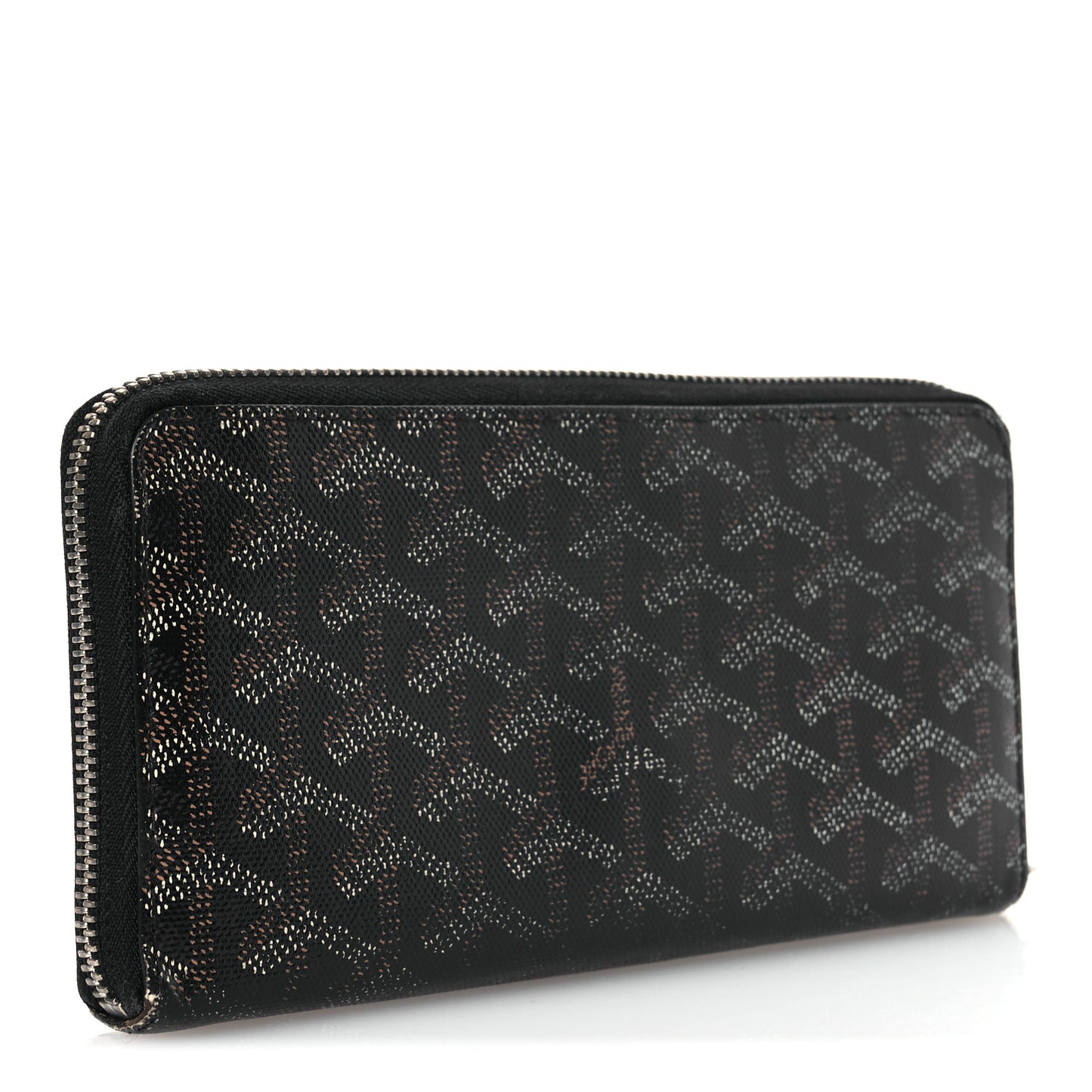 Goyardine Matignon Zip Around GM Wallet Black