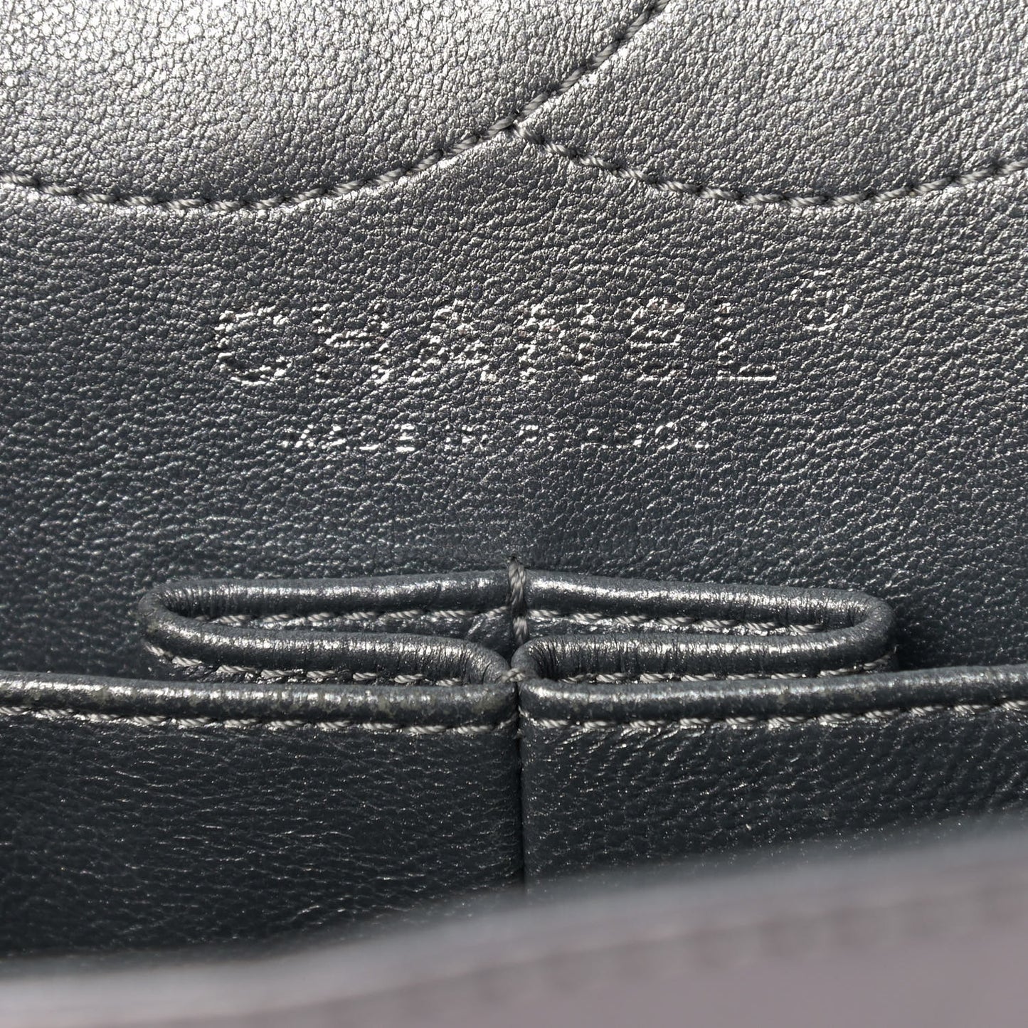 Metallic Aged Calfskin Quilted Studded 2.55 Reissue 226 Flap Dark Silver
