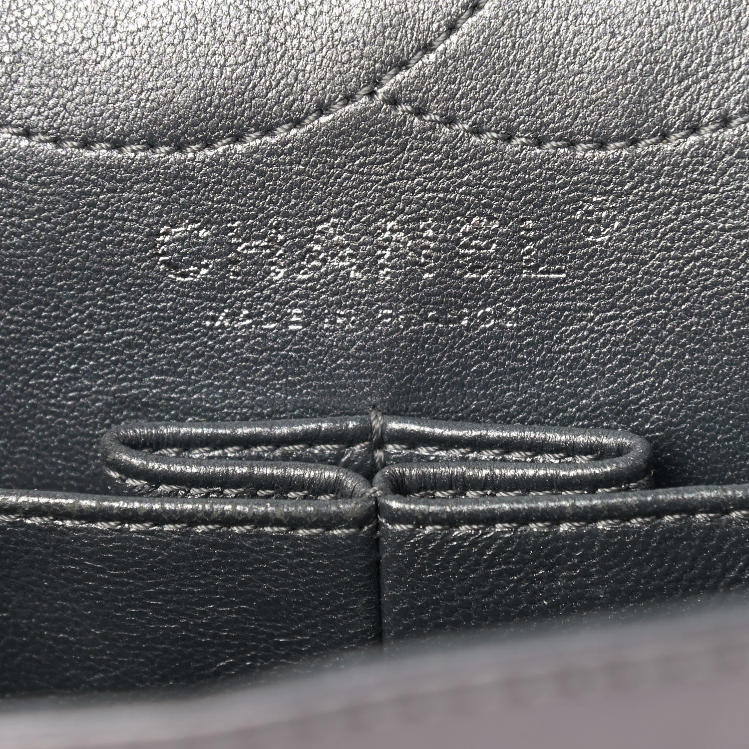 Chanel Metallic Aged Calfskin Quilted Studded 2.55 Reissue 226 Flap Dark Silver 5 of 15
